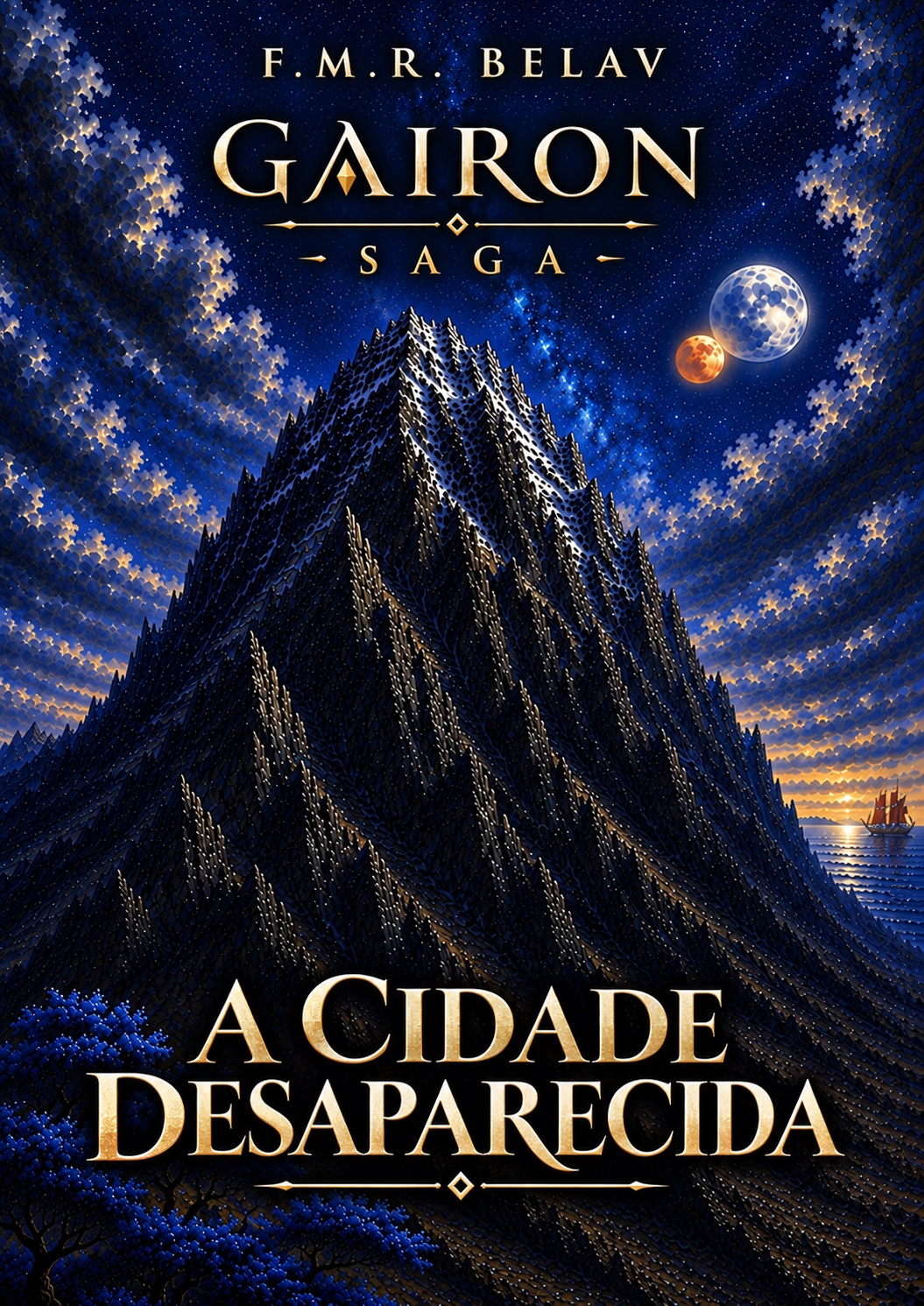 Capa de Gairon: A Cidade Desaparecida, de F.M.R. Belav