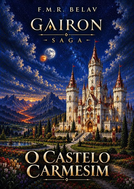 Capa de Gairon: O Castelo Carmesim, de F.M.R. Belav